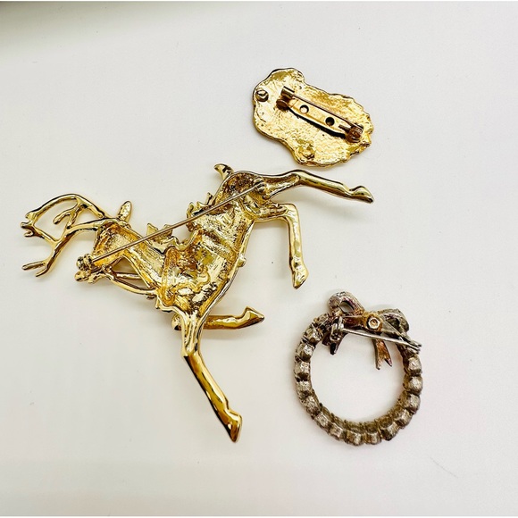 Vintage Christmas Brooch Jewelry lot - Picture 5 of 10